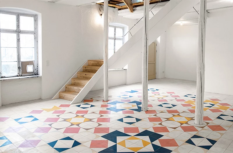 Modern cement tiles for contemporary architecture projects